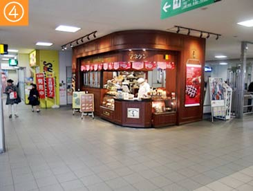 角にあるワッフル屋さん