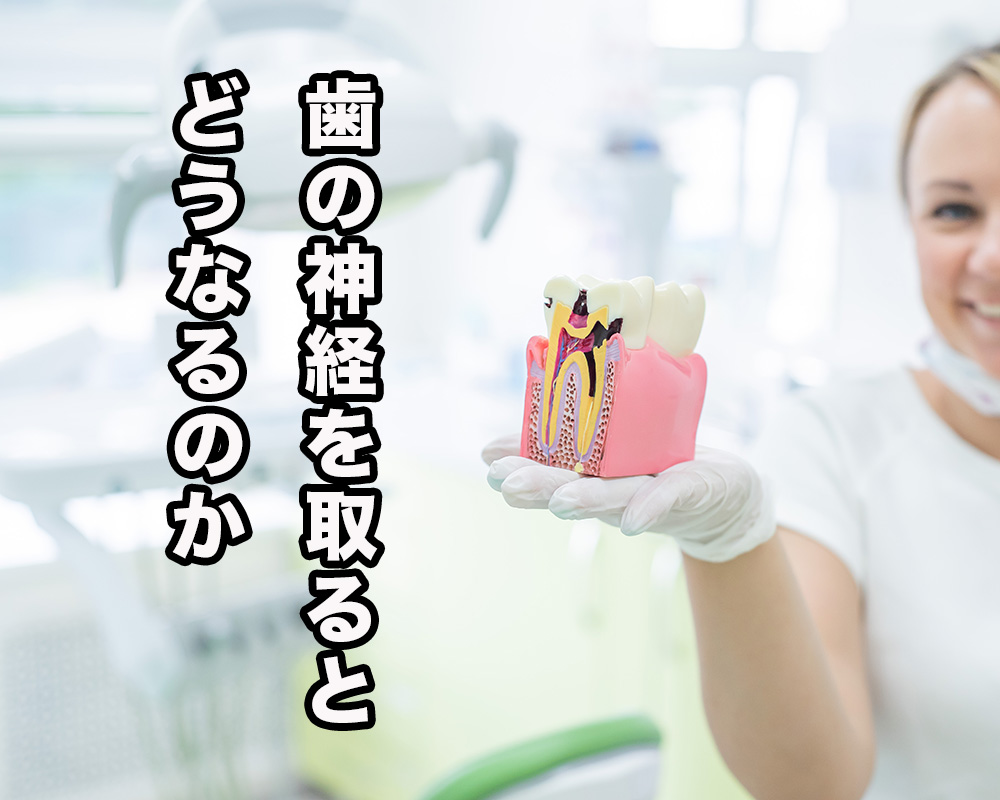 歯の神経を取るとどうなるのか