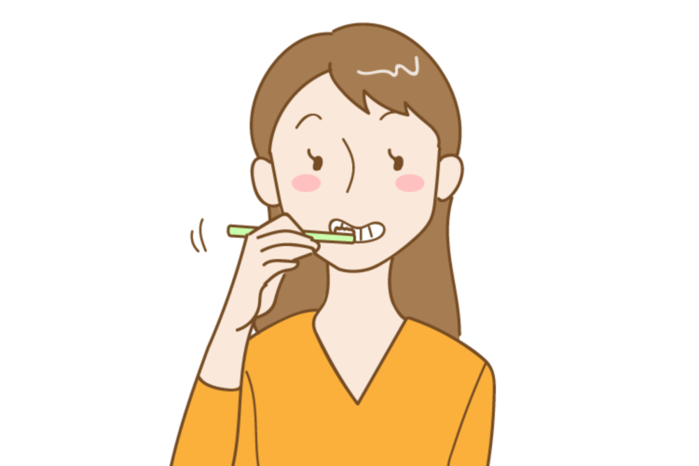 1日2回歯を磨く