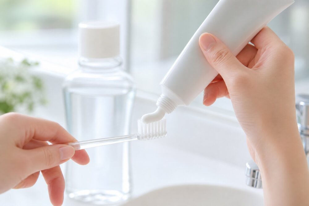 歯磨き直後に使うとフッ素を洗い流してしまう