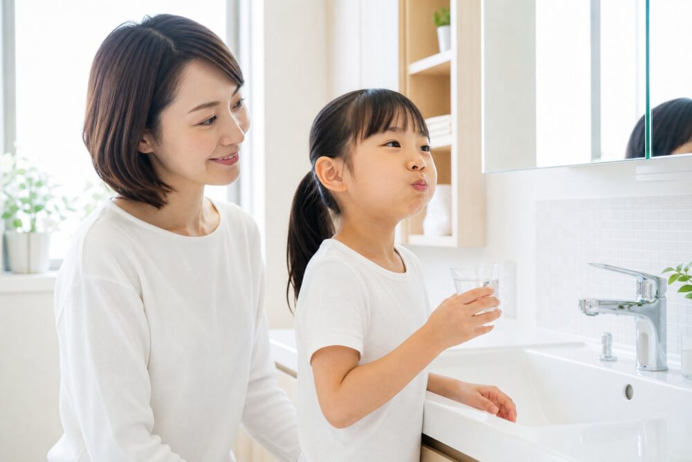 うがいが上手にできる6歳ごろまでは使わせない