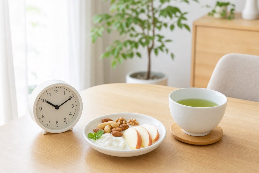 間食の回数と時間を決めてだらだら食べを防ぐ