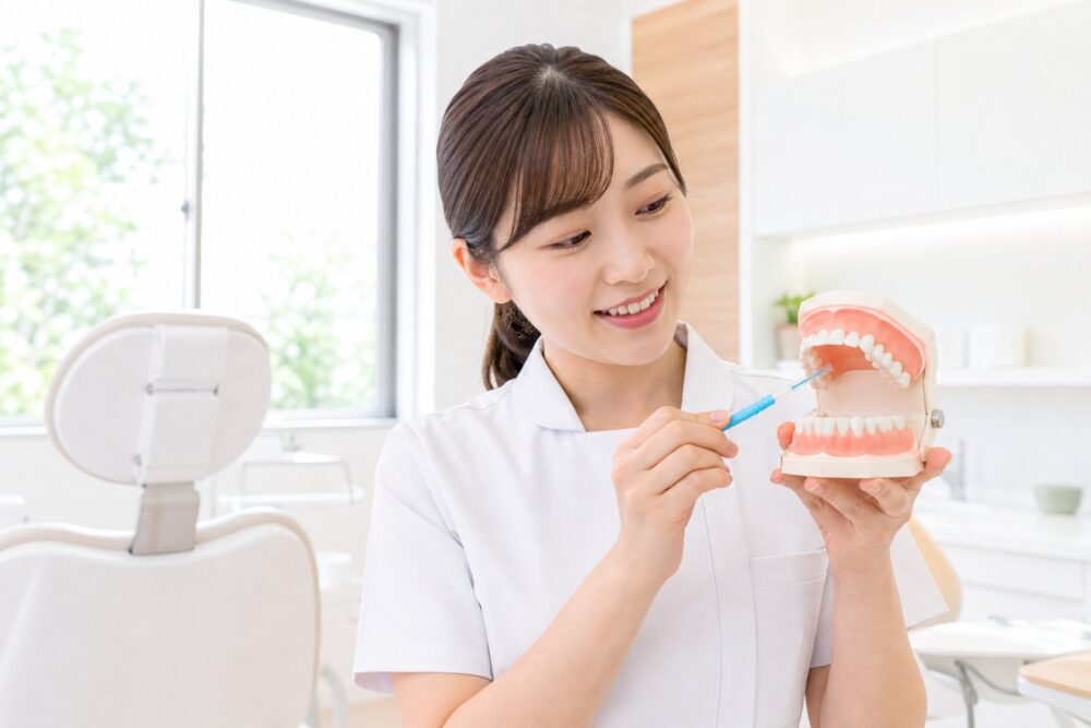 歯間ブラシの正しい使い方3ステップ
