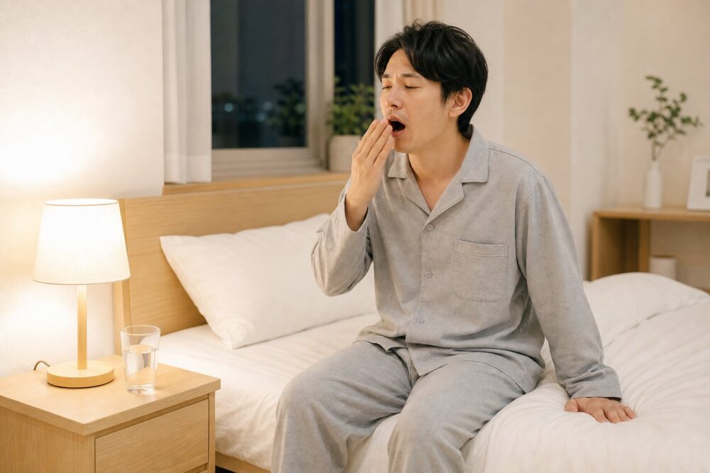 寝ている間は唾液が減って細菌が増える