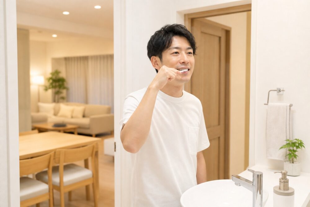 寝落ちしても困らない夜の歯磨きは夕食後かお風呂で前倒し