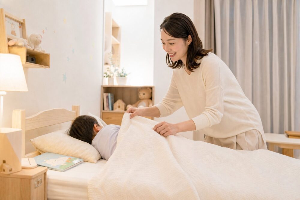 子どもが仕上げ磨きの前に寝てしまったときの対応