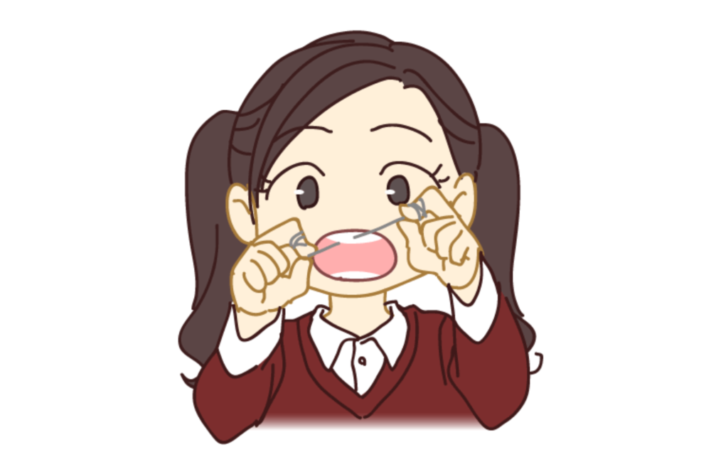 フロスは1日1回使用する