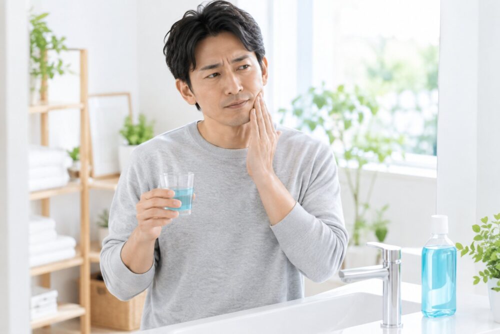 マウスウォッシュで口が痛い・しみる・ピリピリするときの原因と対処